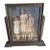 1930s Art Deco Faux Bronze Wood Swing Frame Vintage 1920s Flapper Photo Portrait For Sale