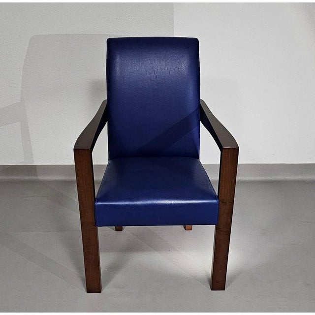 Ying Bridge Conference Chairs in Leather from Hugues Chevalier, Set of 5 For Sale - Image 3 of 18