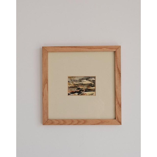 In this untitled gouache on paper, Henri Darnaud explores the depth of cool tones. Layers of color create a dense,...