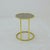 Bauhaus Round Golden Chrome and Glass Side Table, 1980s For Sale - Image 4 of 11