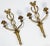 Vintage Brass Caduceus Medical Symbol Candle Wall Sconces, Pair For Sale - Image 4 of 6