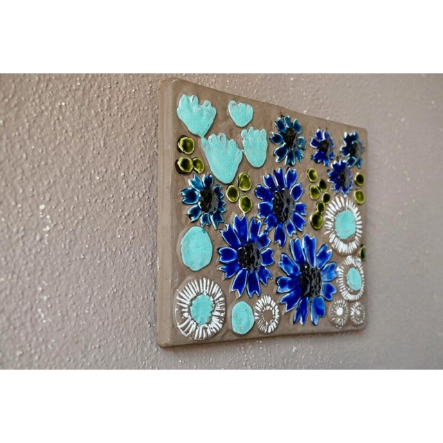 Swedish Decorative Ceramic Wall Plaque by Jie Gantofta For Sale - Image 6 of 9