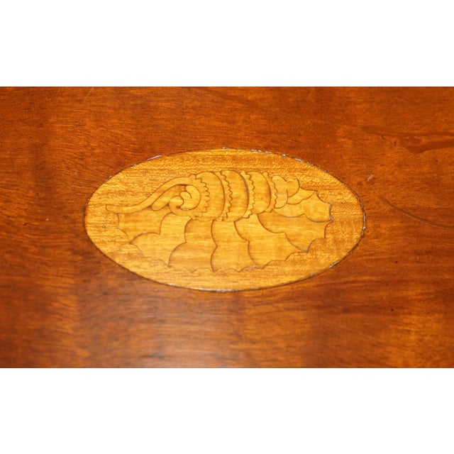 Antique Sheraton Burr & Burl Walnut Card Games Table with Satinwood Detail For Sale - Image 10 of 18