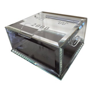 Rare King Ranch & Y O Bar Crystal Humidor #1/25 For Sale
