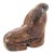 Brown Inuit Hand-Carved Granite Seal Sculpture – Signed Eskimo Folk Art From Alaska For Sale - Image 8 of 12