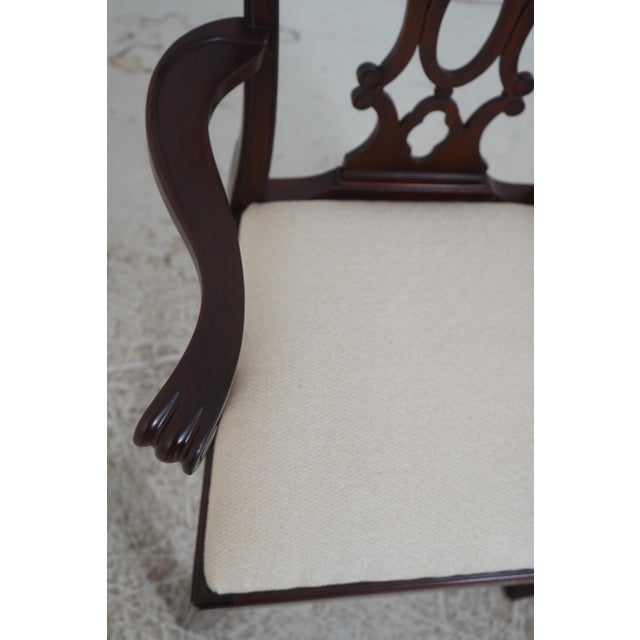 Set of 8 Henkel Harris Model 107 Mahogany Dining Chairs For Sale In Philadelphia - Image 6 of 18