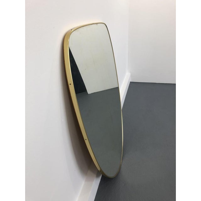 Mid-Century Modern Rounded Rockabilly Mirror, 1970s For Sale - Image 3 of 18