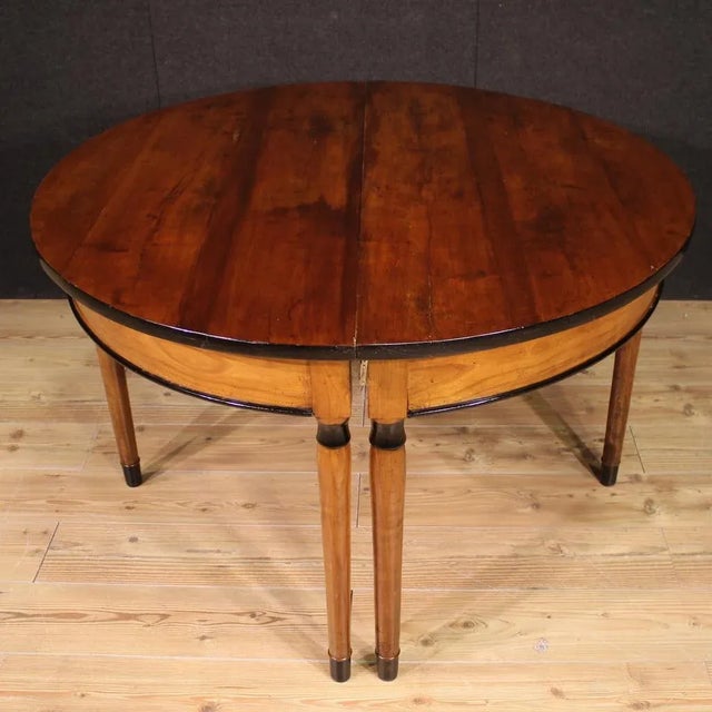 Mid-Century Italian Extendable Table, 1950s For Sale - Image 11 of 13