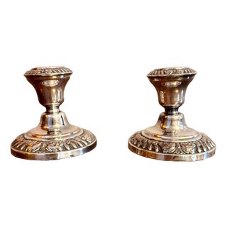 Antique Victorian Miniature Candlesticks, 1860, Set of 2 For Sale