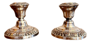 Antique Victorian Miniature Candlesticks, 1860, Set of 2