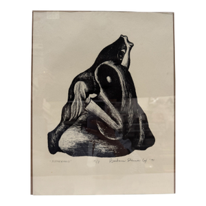 Signed Artist Proof "The Recluse" Barbara Shannon Ap 1968 Framed Print 14x16