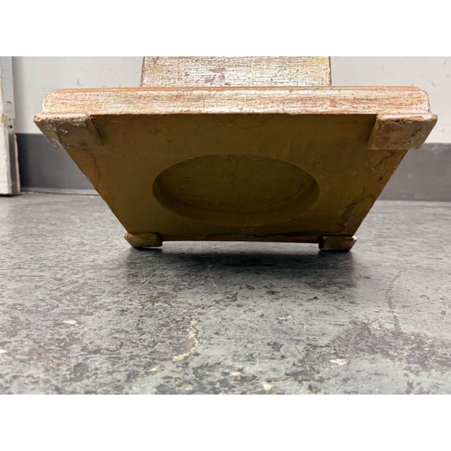 Vintage Neoclassical Style Carved Wood Pedestal For Sale - Image 12 of 12