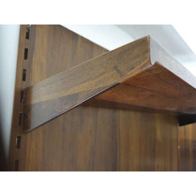Wood Wall Unit by K. Kristiansen for Feldballes Mobelfabrik, 1960s For Sale - Image 7 of 18