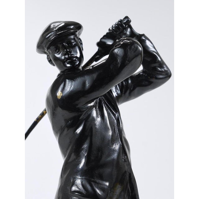Golf Player Harry Vardon Bronze Statue by Richard Thuss, Vienna, 1925 For Sale - Image 4 of 18