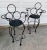 Iron Loop Throne Barstools For Sale - Image 12 of 12