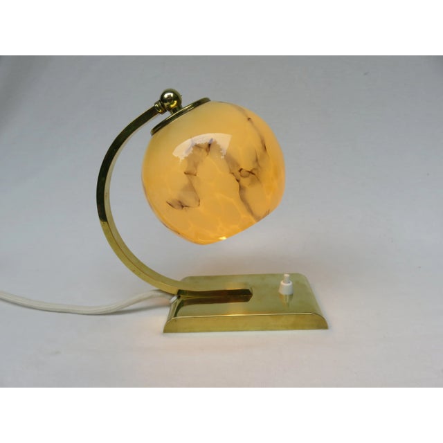 Art Deco Brass Bedside Table Lamps, Set of 2 For Sale - Image 15 of 16