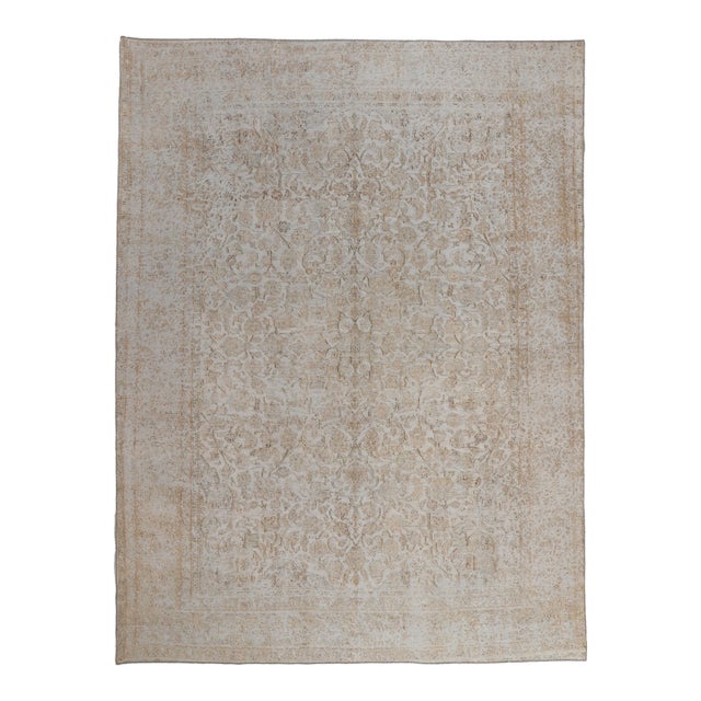 Vintage Muted Turkish Rug, 09'05 X 12'07 For Sale