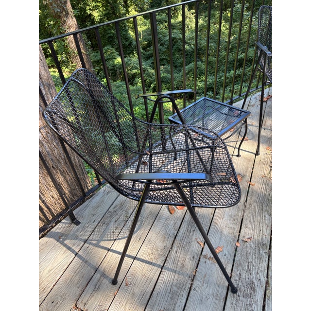 Mid-Century Modern 1960s Attributed to Russell Woodard Sculptura Petite Arm Chairs - A Pair For Sale - Image 3 of 5