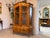 Brown Baroque Style Display Cabinet in Inlaid Walnut Wood, 1980s For Sale - Image 8 of 11