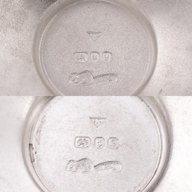 Vintage 20th Century English Silver Trinket Boxes from Brian Fuller, 1989, Set of 2 For Sale - Image 12 of 13