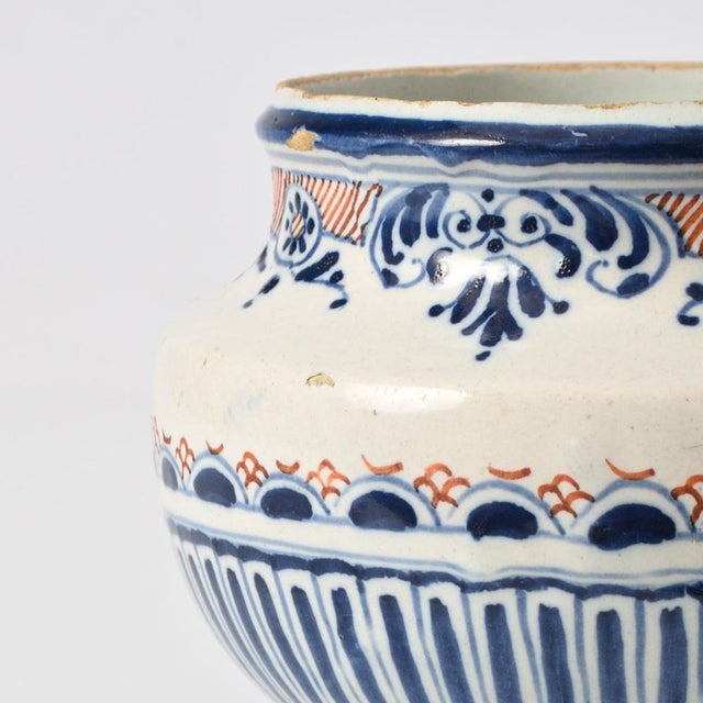 Antique French Faience Bowl from Rouen, 1700s For Sale - Image 3 of 7