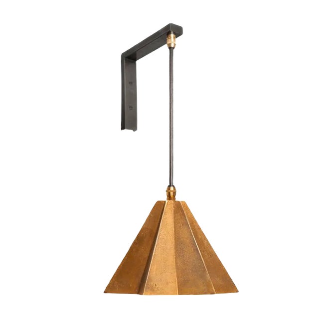 Raffaele Star-Shaped Wall Bracket Light in Sand Cast Brass by Fred&Juul For Sale