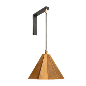 Raffaele Star-Shaped Wall Bracket Light in Sand Cast Brass by Fred&Juul