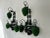 Mid-Century Modern 1950s Murano Huge 3 Lights Green Grape Sconces Roses Rare For Sale - Image 3 of 11