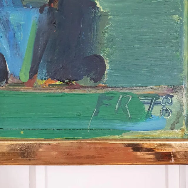 1978 Mid-Century Swedish Modernist Oil Painting by Fredrik Rohde For Sale - Image 15 of 18