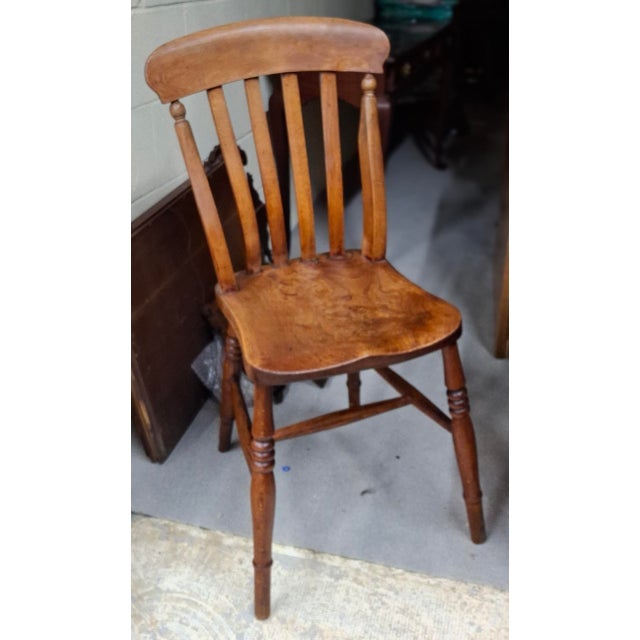 Pair Early American Stained Walnut Side Chairs, 2nd Half 19th Century For Sale - Image 9 of 14