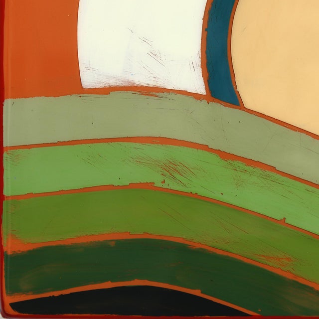 2020s Time Zone 11 - Original Minimalist Color Field Acrylic and Resin Artwork on Wood Panel by Ricky Hunt For Sale - Image 5 of 9