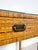 Vintage Woven Caning Wrapped Rattan Campaign Console Table Desk For Sale - Image 12 of 12