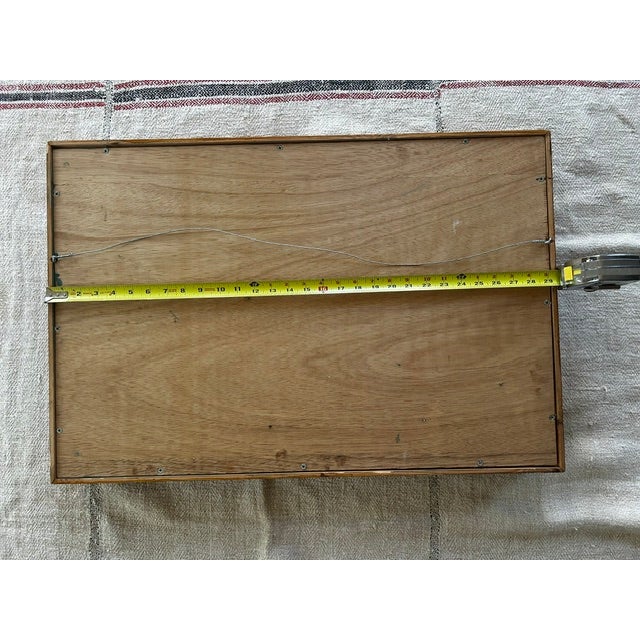 Wood Vintage Wimbledon/British Tennis Memorabilia Wood Shadow Box For Sale - Image 7 of 9