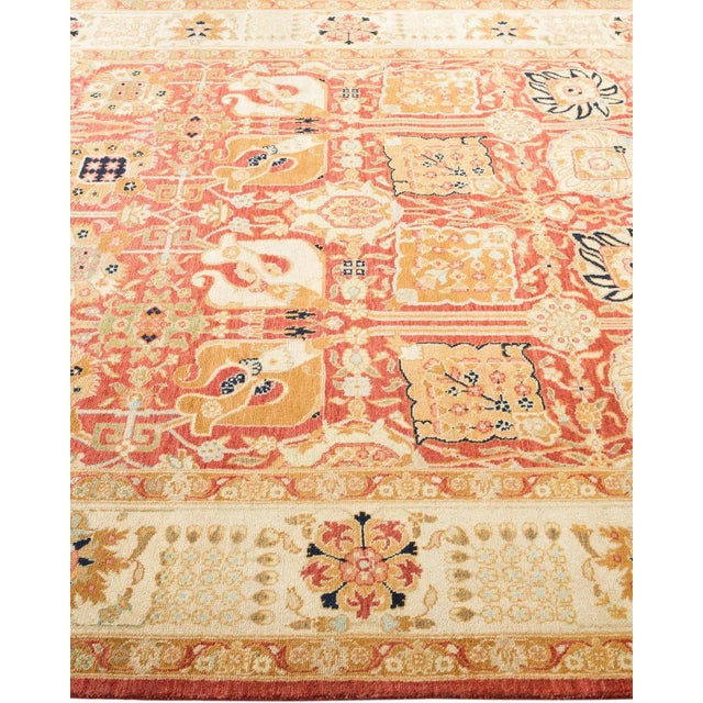 Solo Rugs Vintage Traditional Hand Knotted Wool Area Rug, Orange - 5'10" X 8'10" For Sale - Image 4 of 9