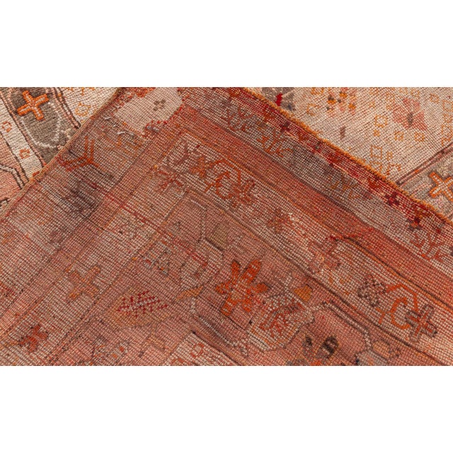 Oversized Antique Turkish Oushak Rug For Sale - Image 9 of 10