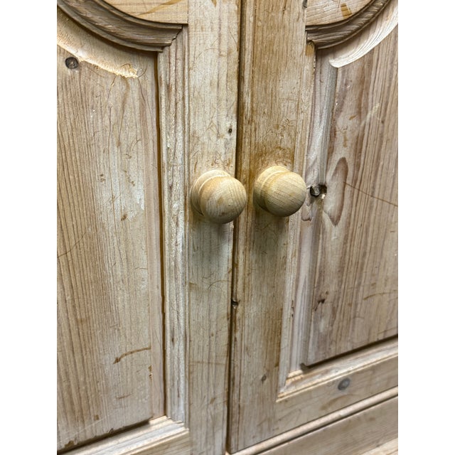 Vintage Cerused Scrubbed Pine Bookcase For Sale - Image 11 of 12
