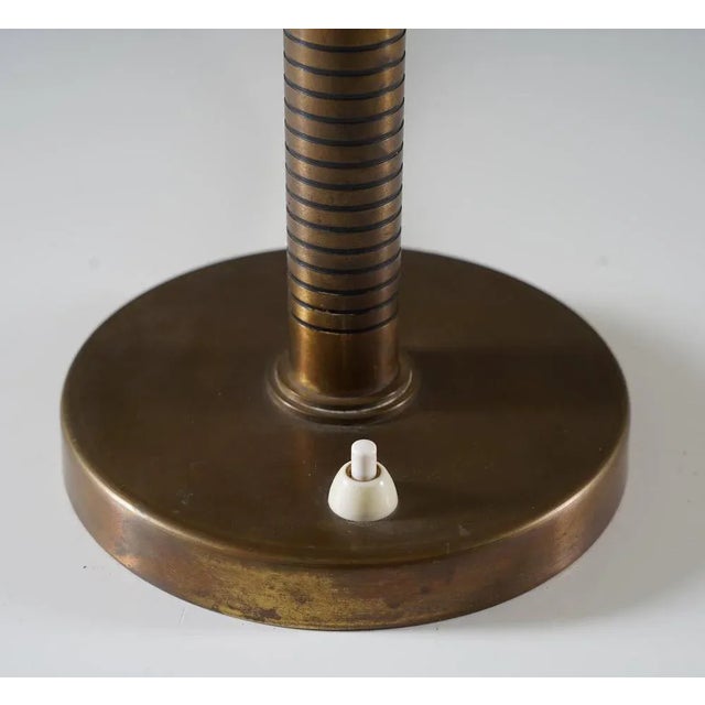 Swedish Modern Table Lamp in Brass by Boréns, 1940s For Sale - Image 4 of 9