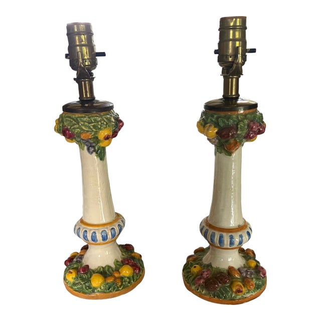 1940s Style After Dellarobbia Italian Lamps - a Pair For Sale