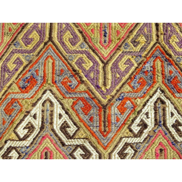 1960s Vintage Tribal Kilim Rug - 61"x102" For Sale - Image 4 of 11