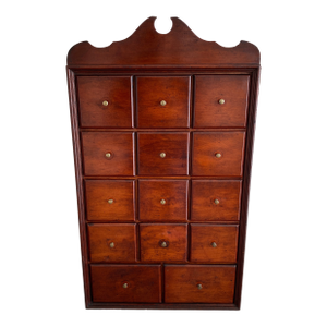 19th Century Large Spice Cabinet or Apothecary With 14 Drawers