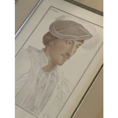 Early 19th Century Early 19th Century Pair of Framed Etching Prints of Howard of Surrey and Clinton by Bartolozzi Reproduction For Sale - Image 5 of 11