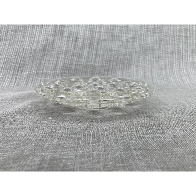 Vintage Large Round Glass Flower Pin Frog For Sale In New York - Image 6 of 9