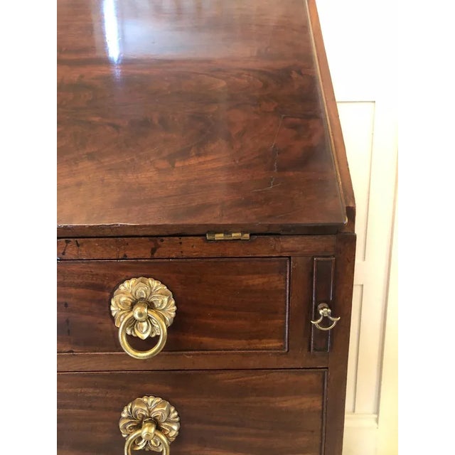 Antique George III Mahogany Bureau For Sale - Image 14 of 15