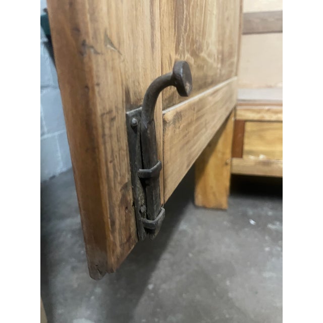 Antique Large French Pine Armoire Wardrobe For Sale - Image 12 of 12