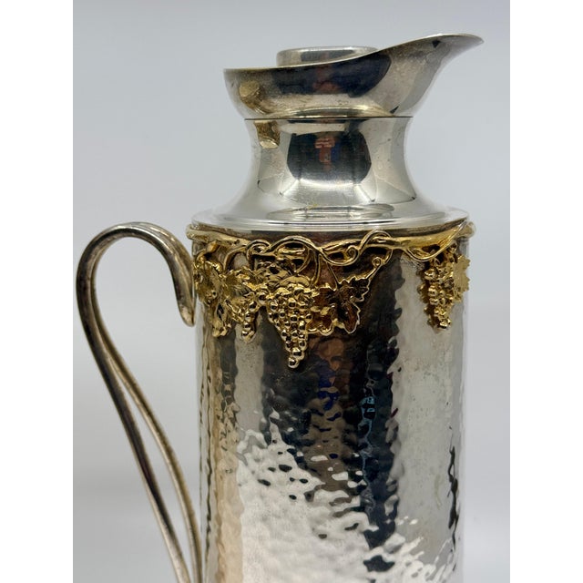 2000 - 2009 Christian Dior Silver Plated Wine Cooler and Insulated Pitcher - Set of 2 For Sale - Image 5 of 12