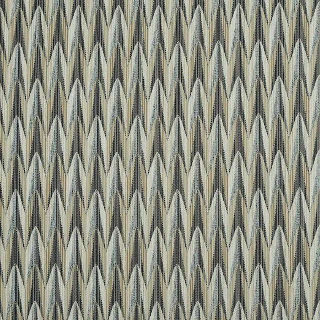 Sample - Schumacher X Neisha Crosland Verdant Indoor & Outdoor Fabric in Neutral For Sale