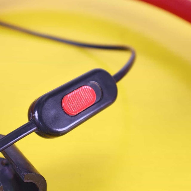 Red Vintage Table Lamp from Valenti, Italy For Sale - Image 8 of 9