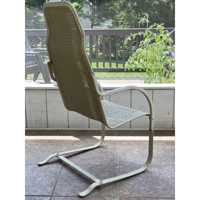 Vintage Lloyd Flanders Wicker Loom Bounce Chair Chairish