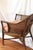 1970s 1970s Rattan and Cane Chair With Fan Designed Back For Sale - Image 5 of 11