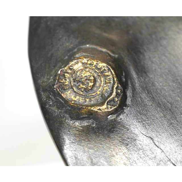 Burnt Umber Early 20th Century Arrotino Knife Sharpener Classical Sculpture - Life Size Bronze Bust Fonderia Artistica Chiurazzi For Sale - Image 8 of 9